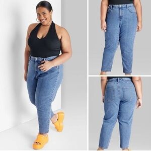 NWT! Wild Fable Super-High Rise Curvy Tapered Jeans
